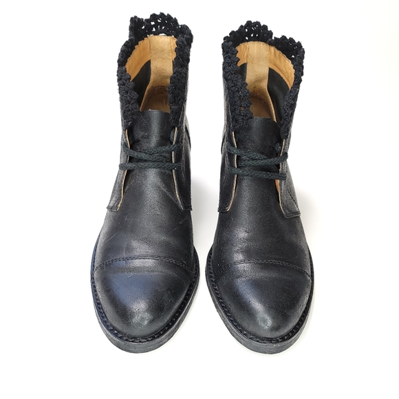 Latigo Kat Crochet Trim Lace-Up Bootie, Size 7M - Picture 7 of 10